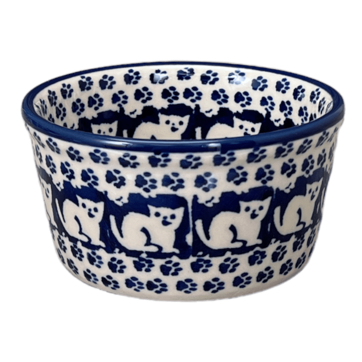 Ramekin, 7 oz in "Kitty Cat Path" by Manufaktura | M178T-KOT6