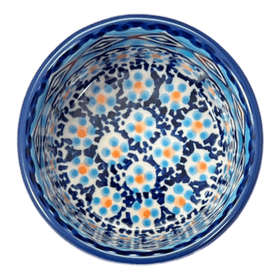 Polish Pottery Ramekin (Blue Diamond) | M178U-DHR Additional Image at PolishPotteryOutlet.com