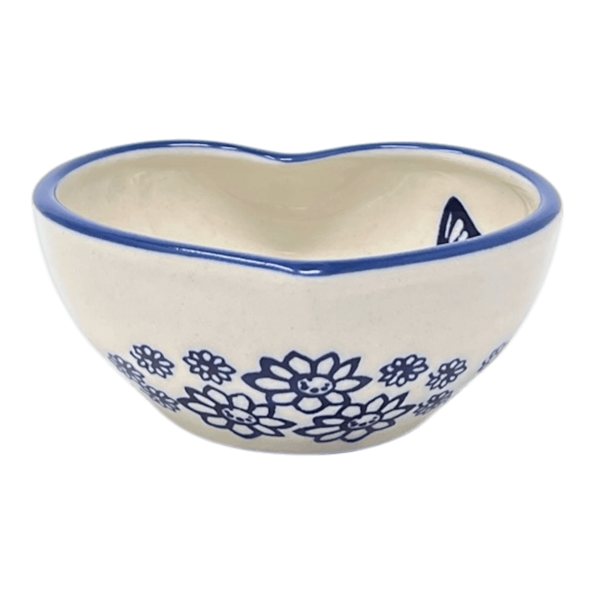 Bowl, Heart-Shaped, 4" in "Butterfly Garden" by Manufaktura | M187T-MOT1