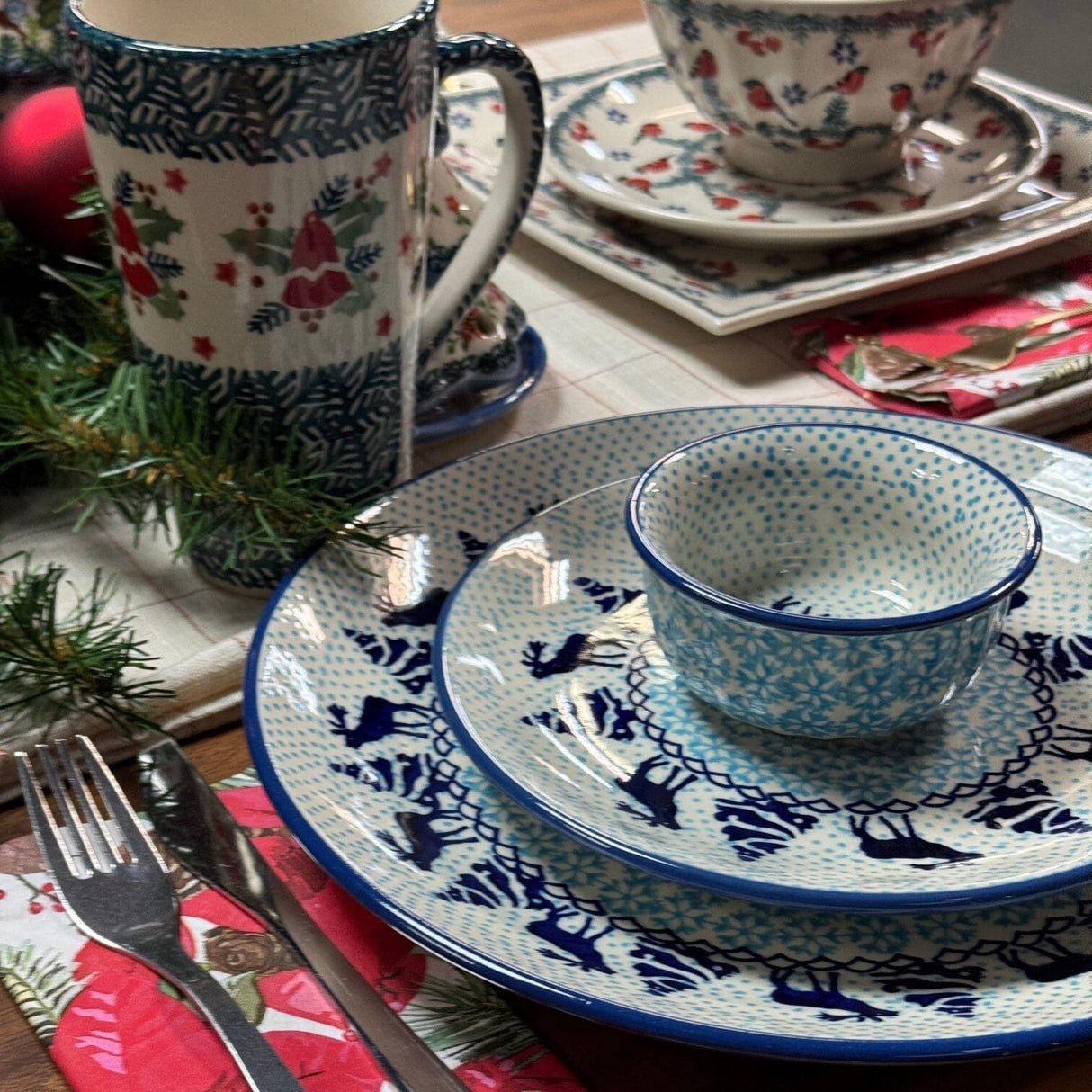 Bowl, Round, 3.5" in "Peaceful Season" by Manufaktura | M081T-JG24