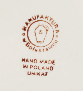 Polish Pottery 6.5" Dessert Plate (Scandinavian Scarlet) | T130U-P295 Additional Image at PolishPotteryOutlet.com