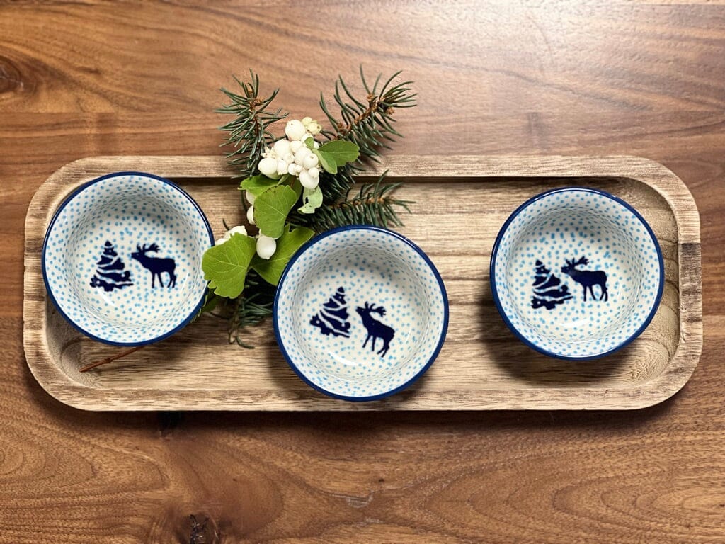 Bowl, Round, 3.5" in "Peaceful Season" by Manufaktura | M081T-JG24