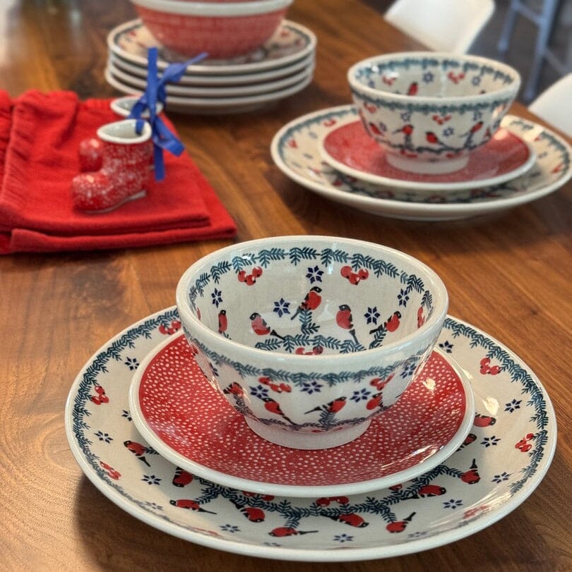 Bowl, Round, Fancy, 5.5" in "Poppies in Bloom" by Manufaktura | C018S-JZ34