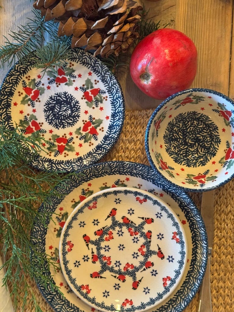 Plate, Round, Dessert, 6.5" in "Red Bird" by Manufaktura | T130T-GILE