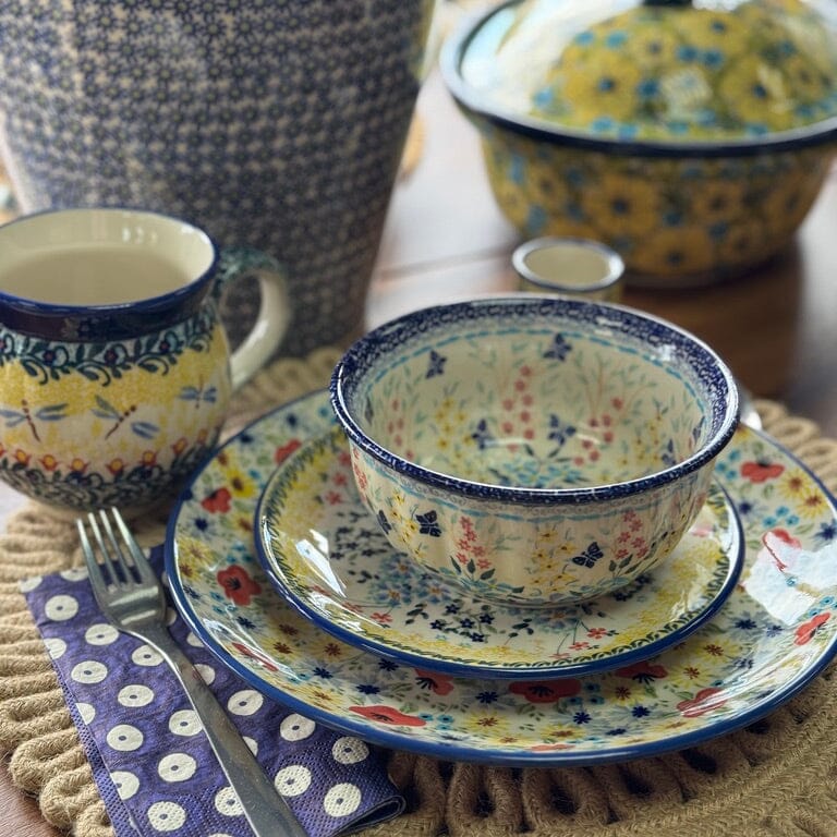 Bowl, Round, 5.5" in "Butterfly Bounty" by Manufaktura | M083S-WK76
