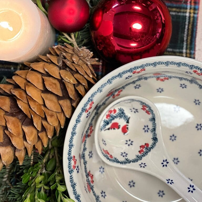 Ladle, Soup, 12" in "Red Bird" by Manufaktura | C020T-GILE