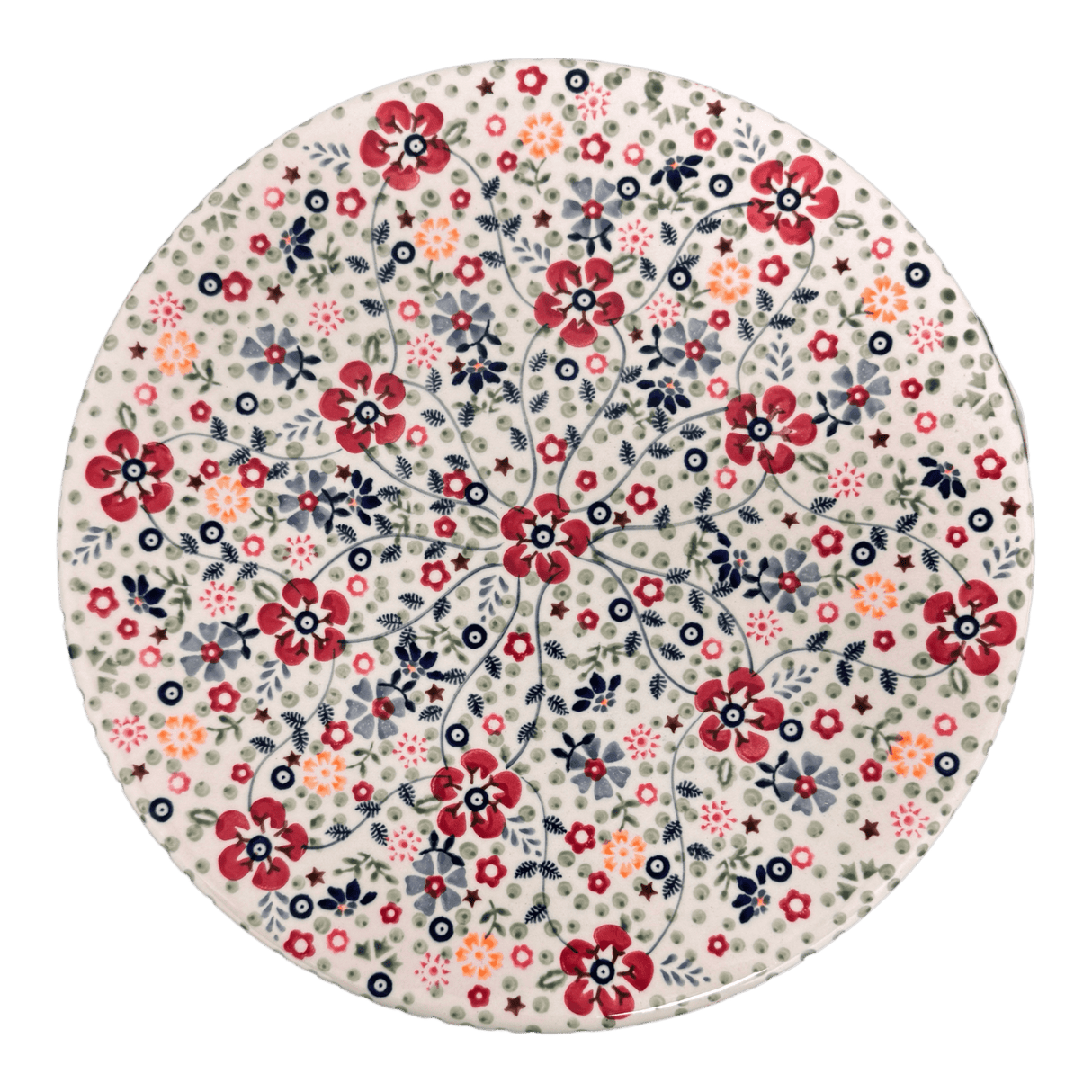 Platter, Round, Chip & Dip, 12.75" in "Full Bloom" by Manufaktura | N007S-EO34