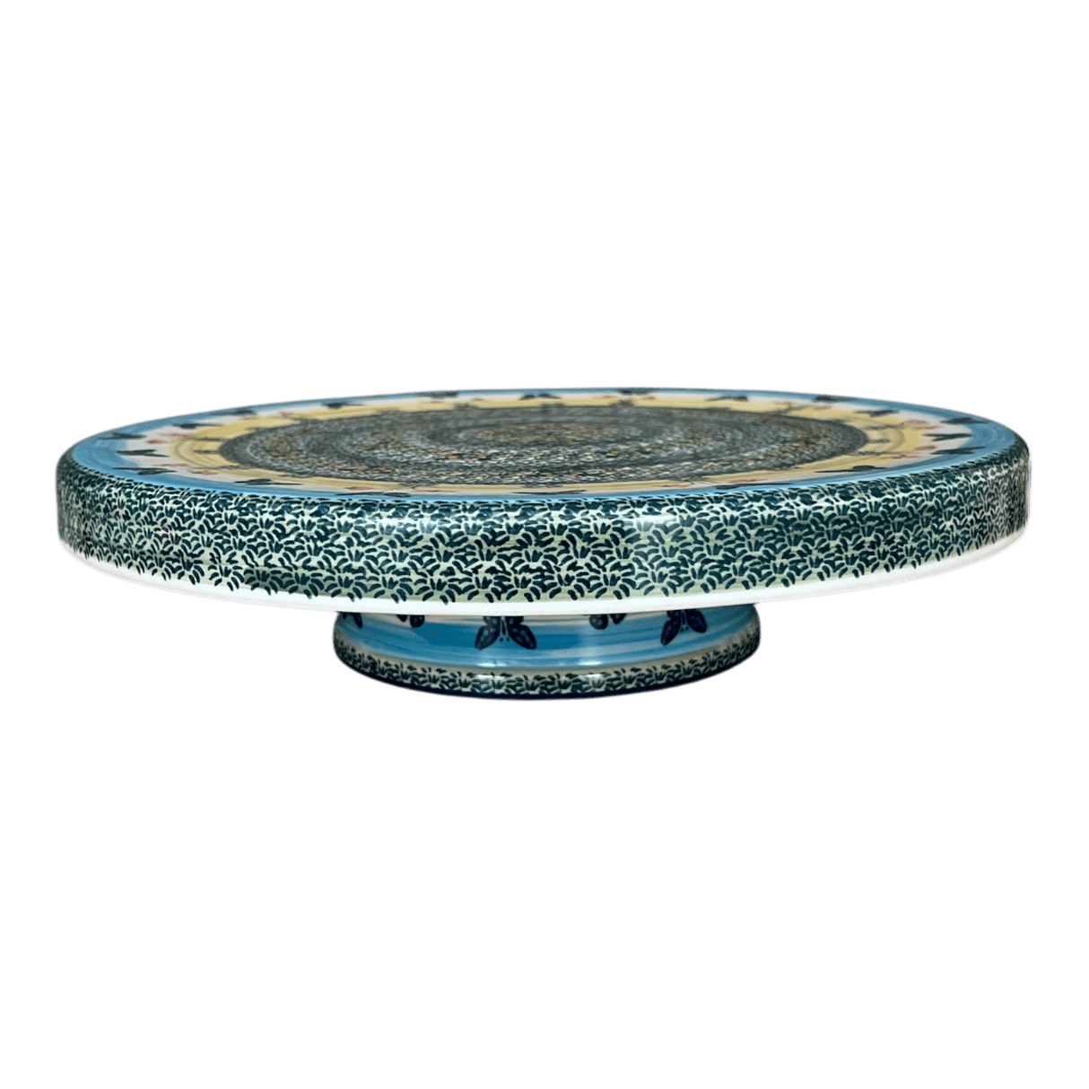 Platter, Round, Chip & Dip, 12.75" in "Butterflies in Flight" by Manufaktura | N007S-WKM