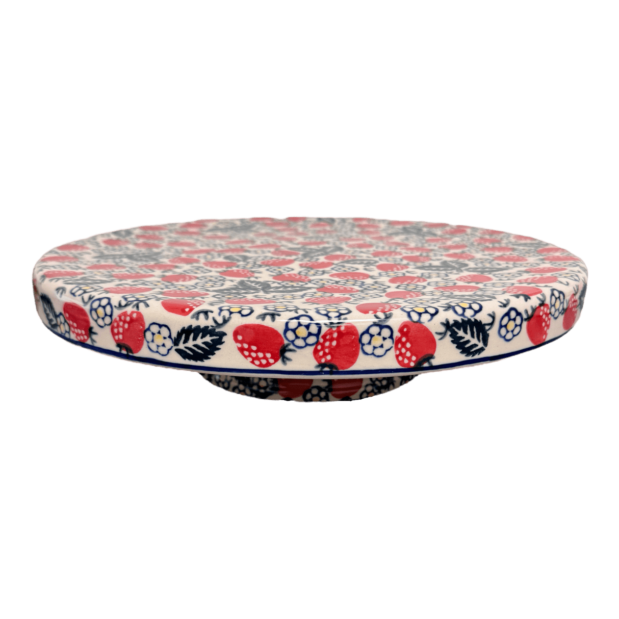 Platter, Round, Chip & Dip, 12.75" in "Strawberry Fields" by Manufaktura | N007U-AS59
