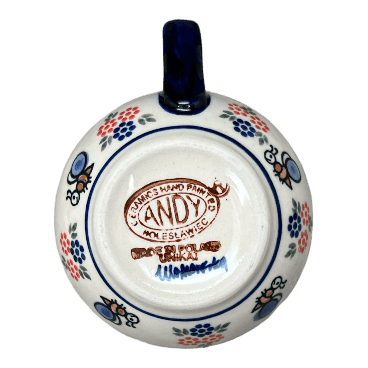 Mug, Belly Mug, 16 oz Large in "Bee's Knees" by Andy | NDA10-A2