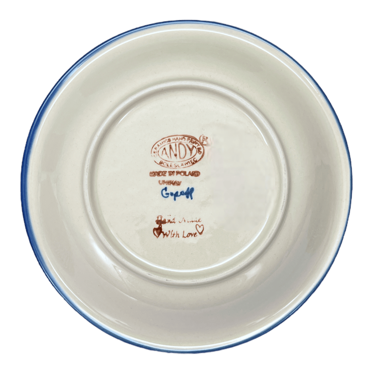 Bowl, Round, Pasta, 9" in "Lovely Ladybugs" by Andy | NDA112-18