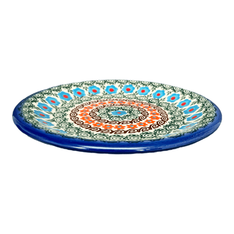 Plate, Round, Dessert, 7.5" in "Teal Pompons" by Andy | NDA114-62