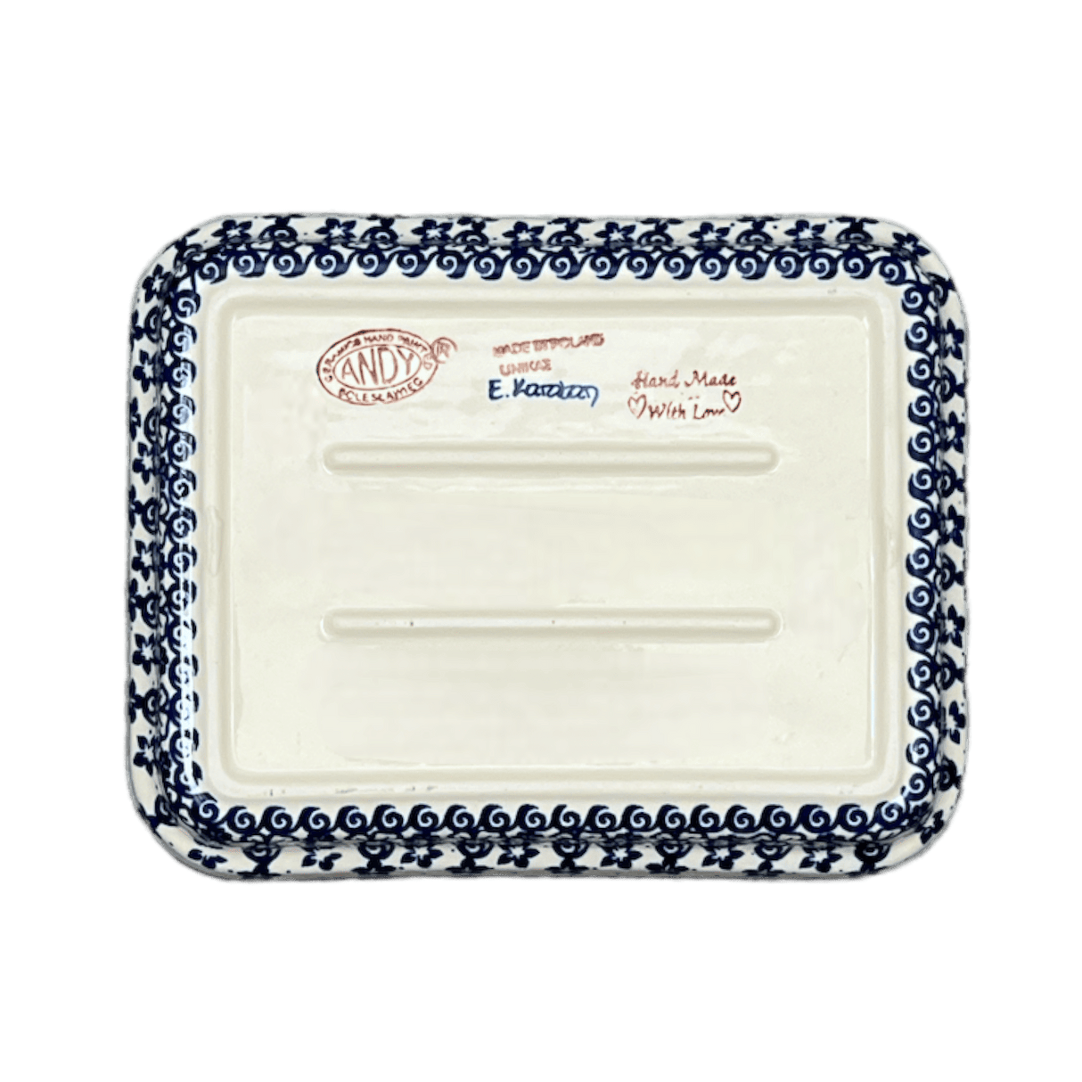 Baker, Rectangular, 8" x 10" in "Butterfly Blues" by Andy | NDA125-17