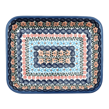 Baker, Rectangular, 8" x 10" in "Zany Zinnia" by Andy | NDA125-35