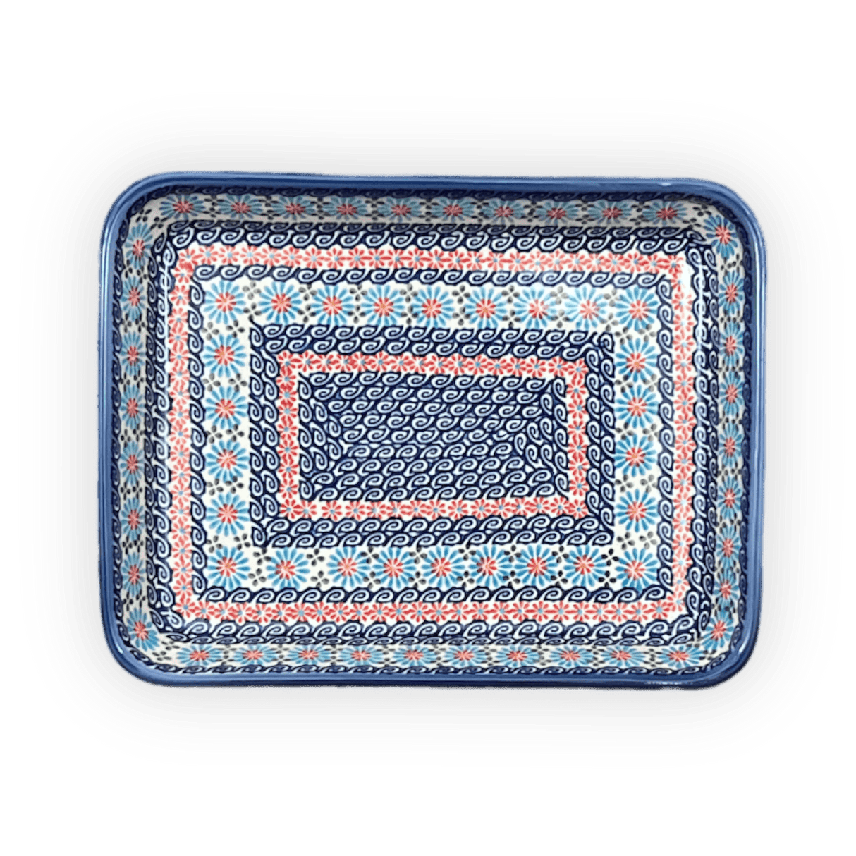 Baker, Rectangular, 9" x 11.5" in "Daisy Waves" by Andy | NDA127-3