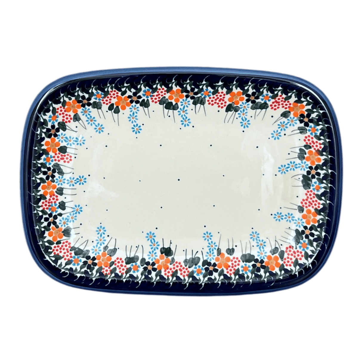 Tray, Serving, 8" x 11" in "Fall Wildflowers" by Andy | NDA154-23