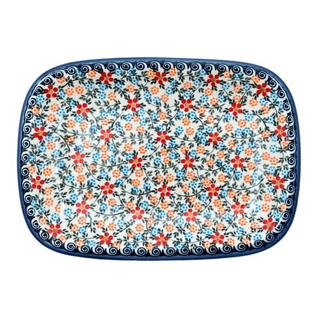 Tray, Serving, 8" x 11" in "Meadow in Bloom" by Andy | NDA154-A54