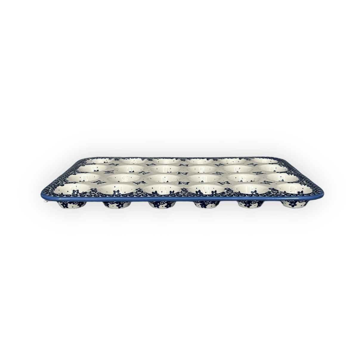 Muffin Pan, 24 Cup Mini, 17" x 11.25" in "Butterfly Blues" by Andy | NDA168-17