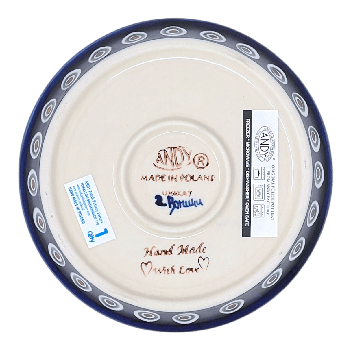 Baker, Garlic, 4" in "Peacock" by Andy | NDA17-43