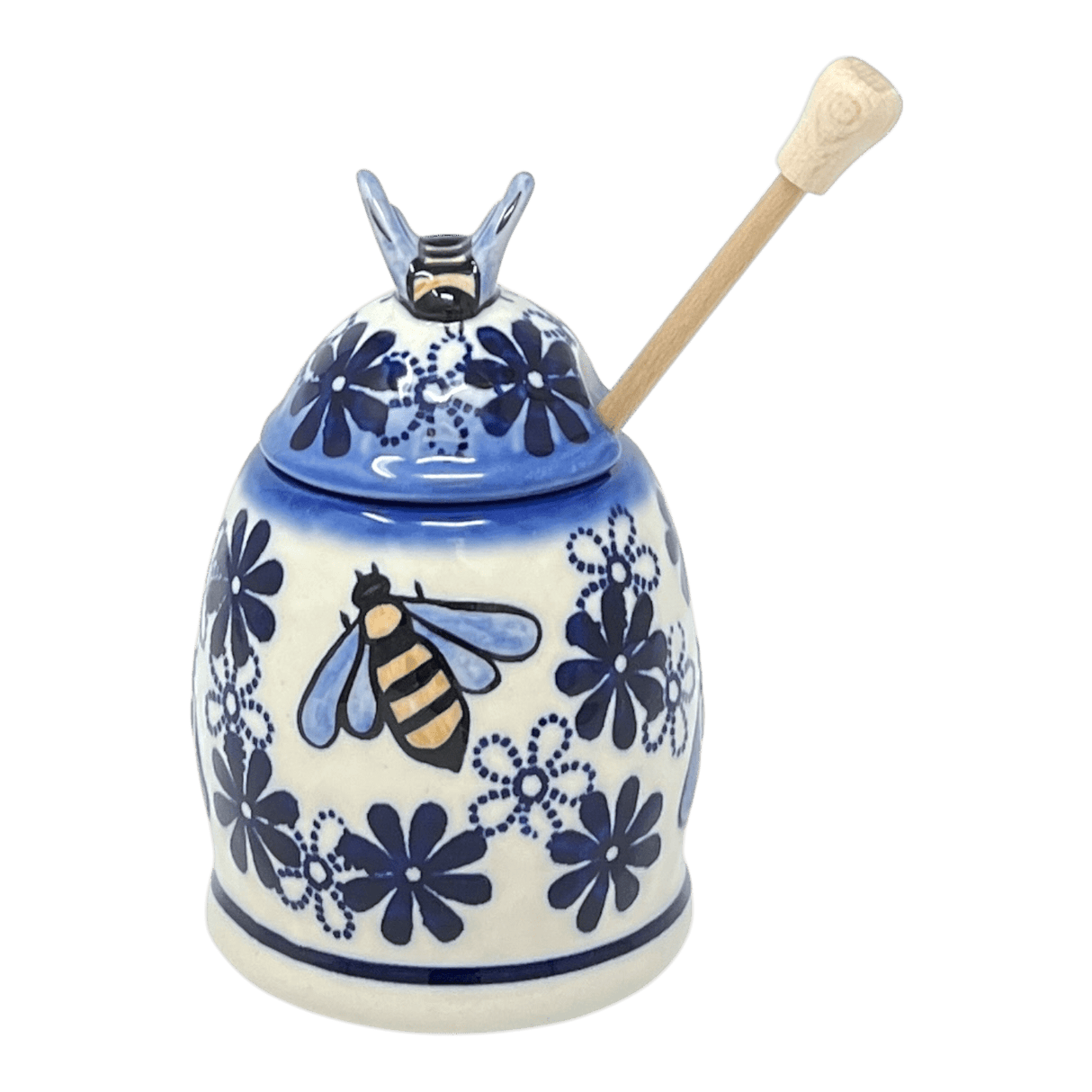 Jar, Honey, 5" in "Blue Flower Child" by Andy | NDA18-39