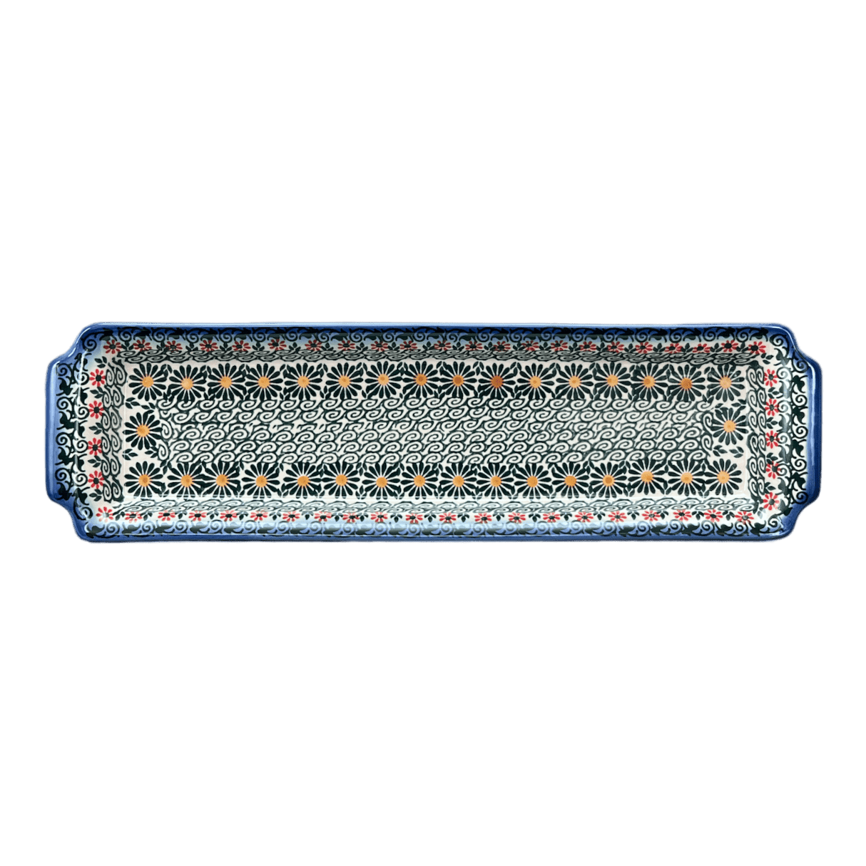 Tray, Rectangular, 16" x 4.5" in "Garden Breeze" by Andy | NDA203-A48