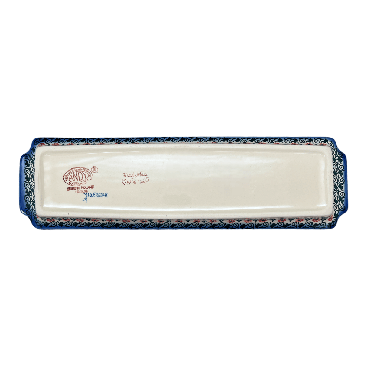 Tray, Rectangular, 16" x 4.5" in "Garden Breeze" by Andy | NDA203-A48
