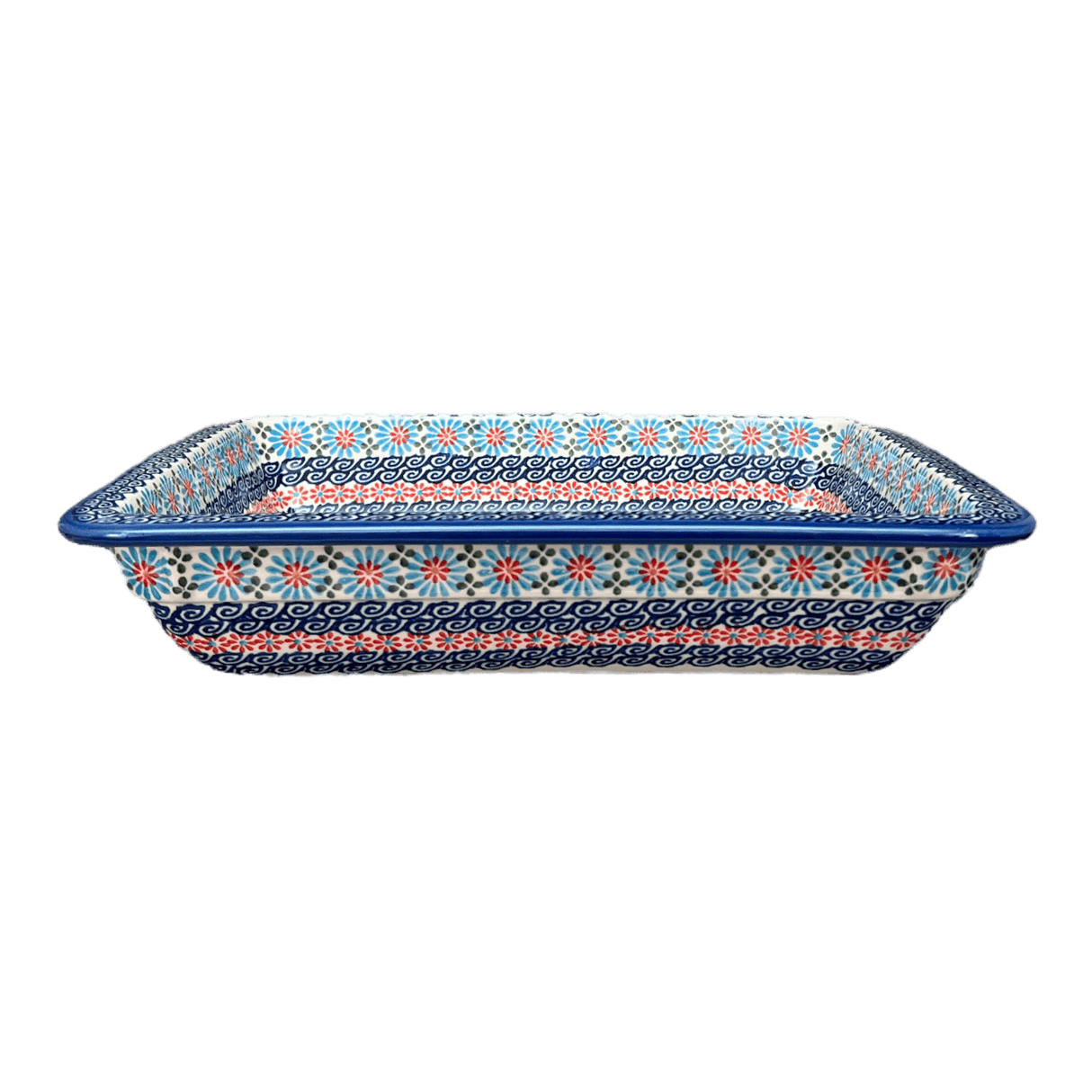 Rectangular Baking Dish, 10.25" x 12.5" in "Daisy Waves" by Andy | NDA264-3