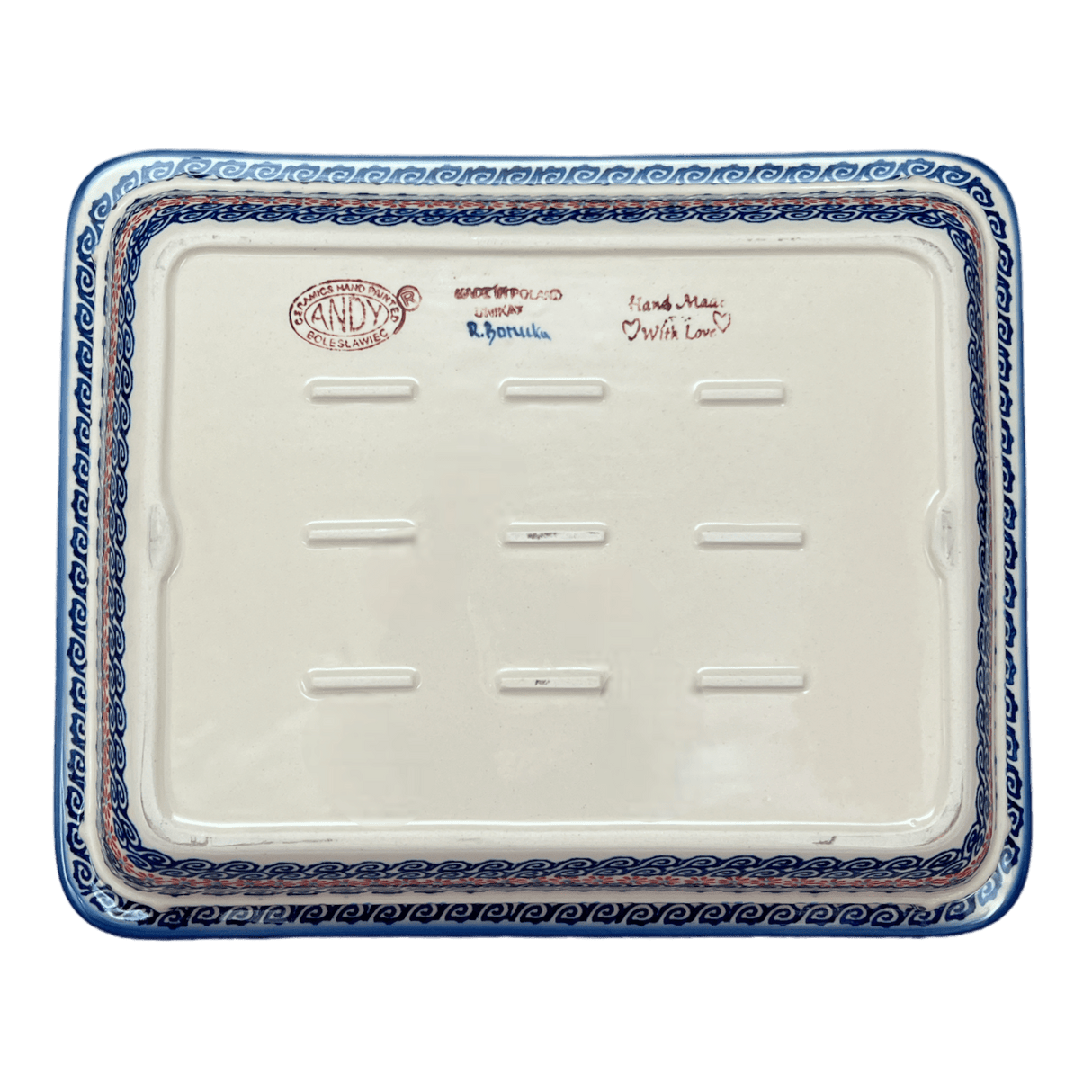 Rectangular Baking Dish, 10.25" x 12.5" in "Daisy Waves" by Andy | NDA264-3