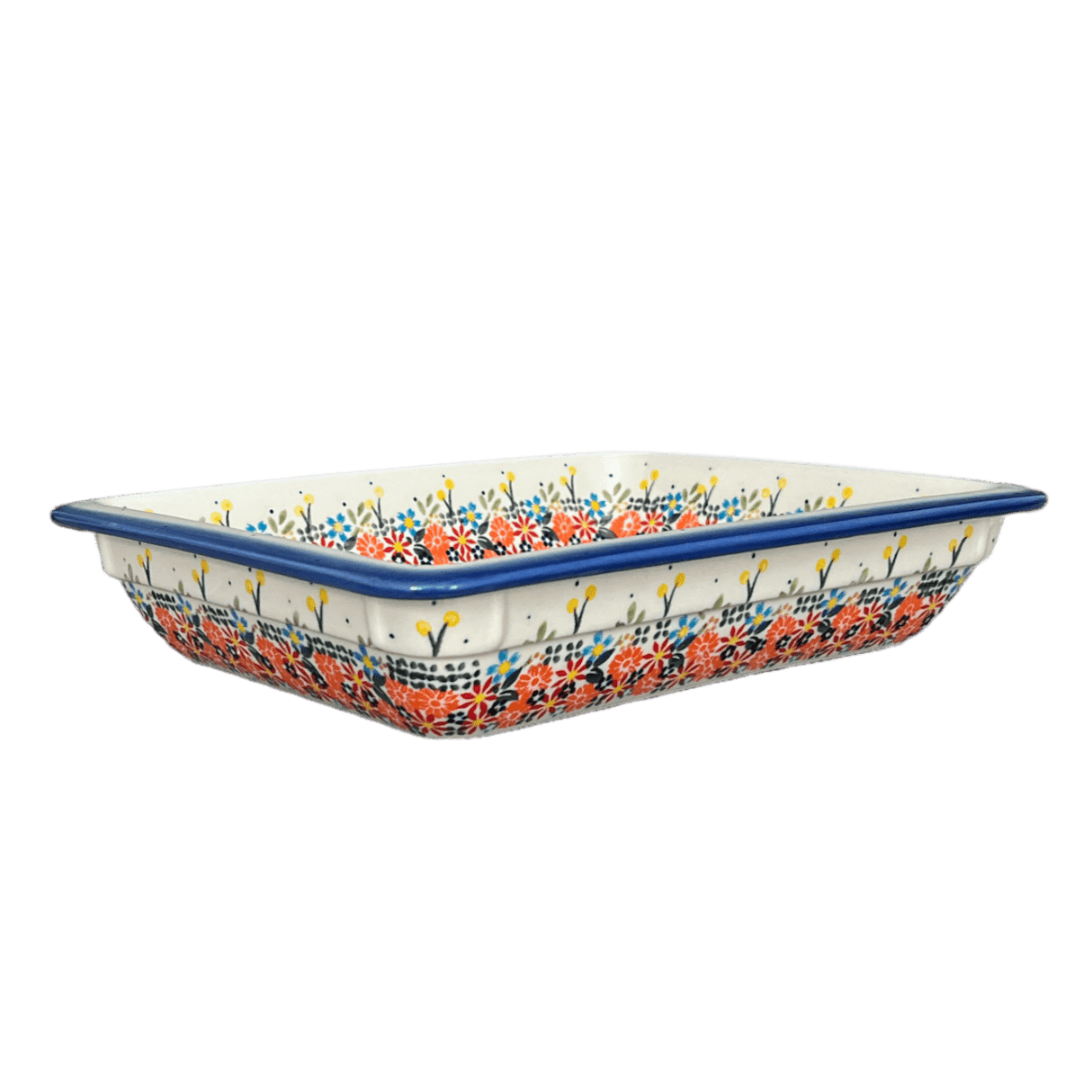 Rectangular Baking Dish, 10.25" x 12.5" in "Bright Bouquet" by Andy | NDA264-A55