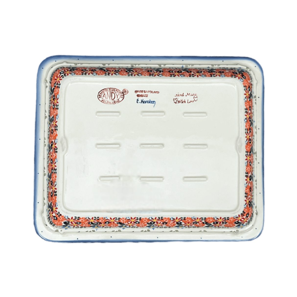 Rectangular Baking Dish, 10.25" x 12.5" in "Bright Bouquet" by Andy | NDA264-A55