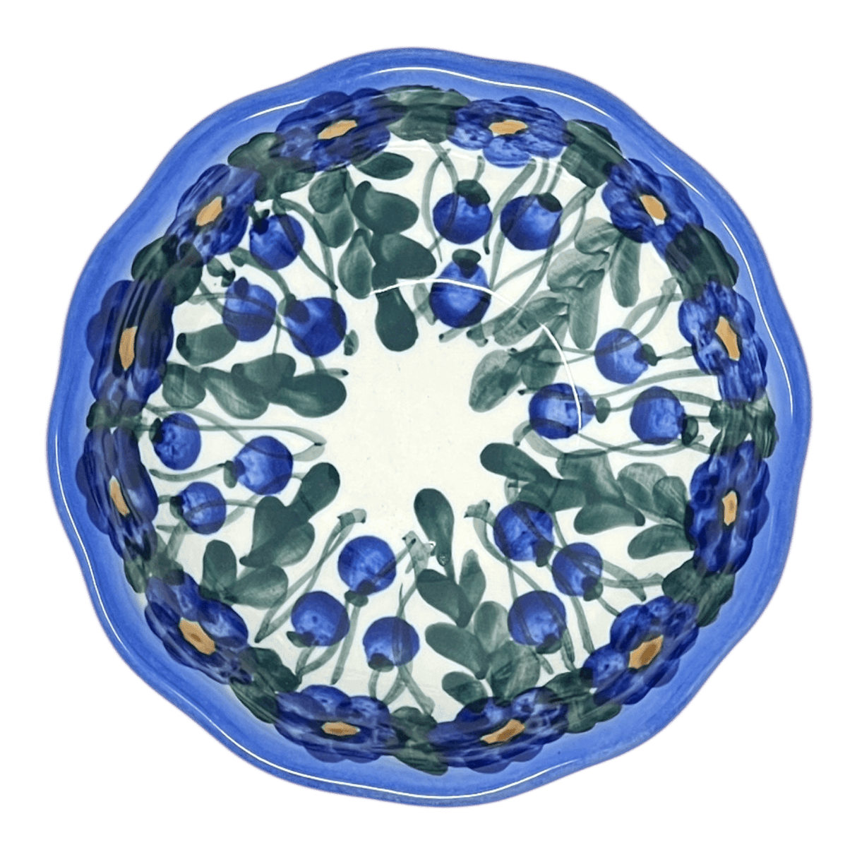 Bowl, Round, Blossom, 5" in "Blue Cascade" by Andy | NDA268-A31