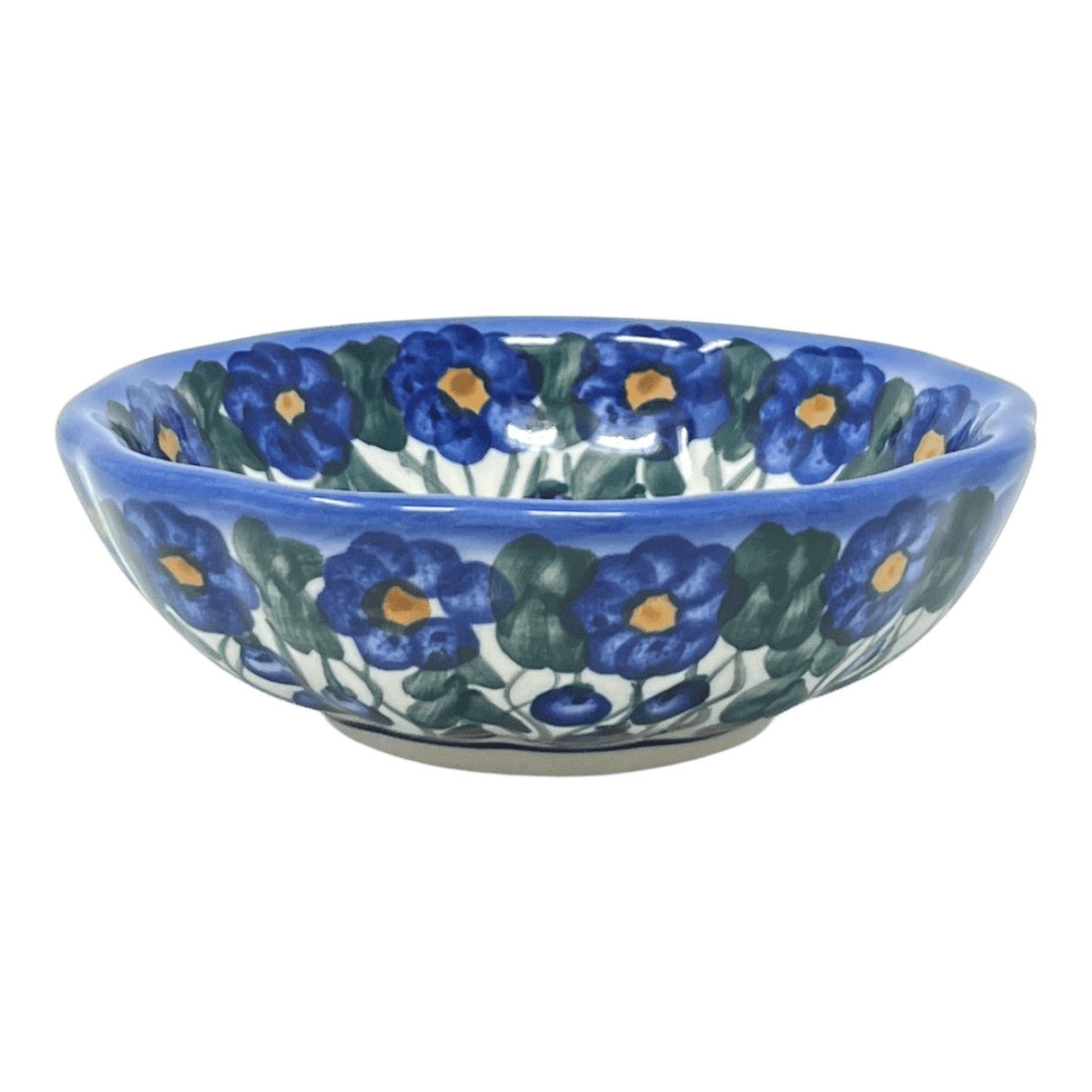 Bowl, Round, Blossom, 5" in "Blue Cascade" by Andy | NDA268-A31