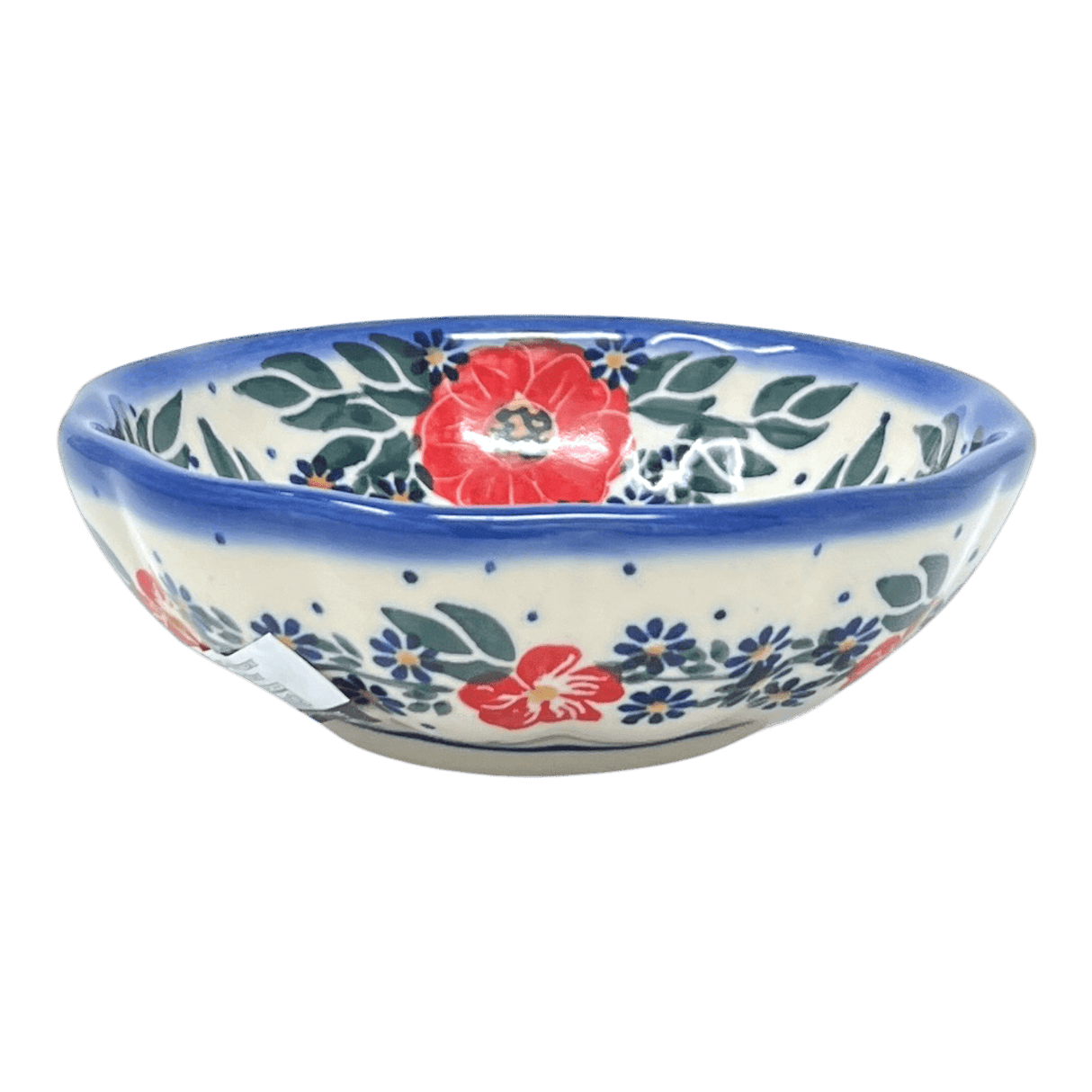 Bowl, Round, Blossom, 5" in "Red Floral Vine" by Andy | NDA268-A56