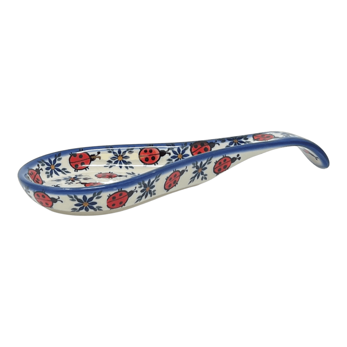 Spoon Rest, Large, 10.5" in "Lovely Ladybugs" by Andy | NDA473-18
