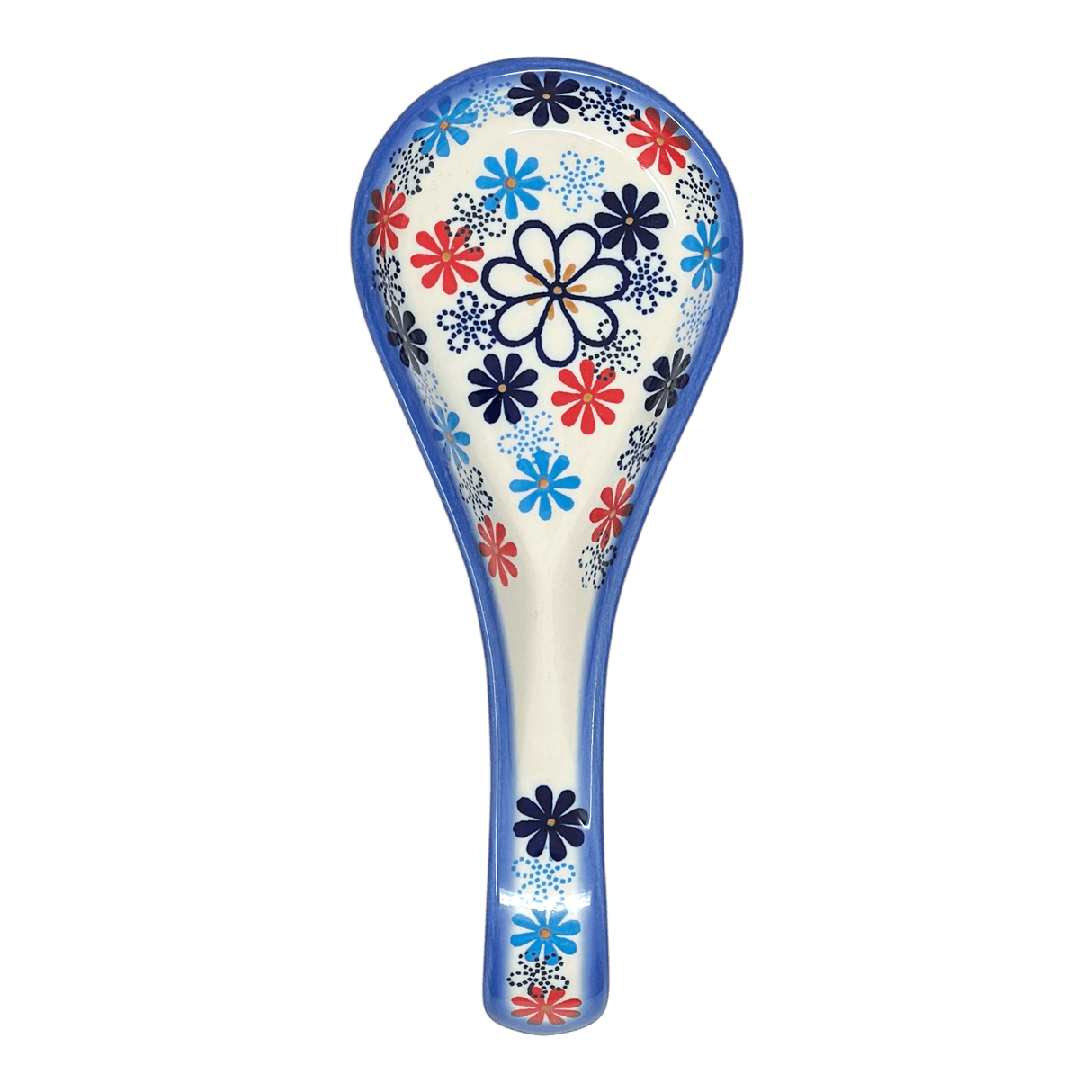 Spoon Rest, Large, 10.5" in "Flower Child" by Andy | NDA473-44