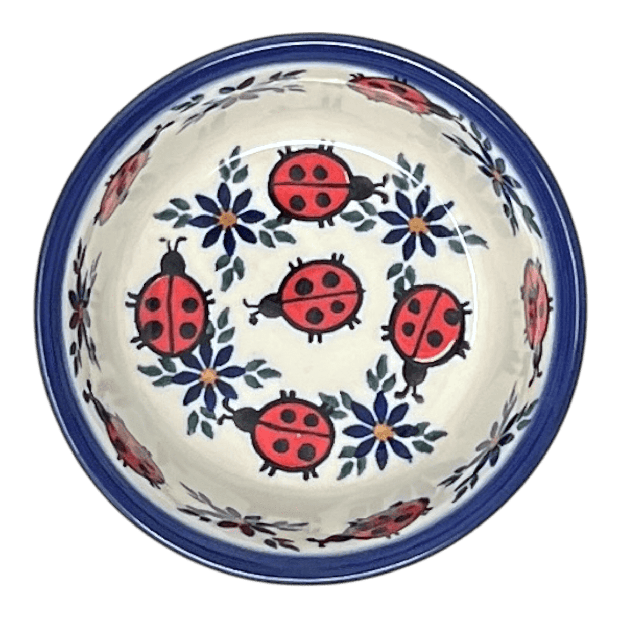 Bowl, Round, 4.25" in "Lovely Ladybugs" by Andy | NDA84-18