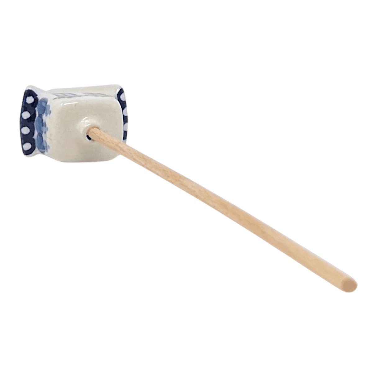 Ornament, Plant Stake, House, 2" in "Bubble Blast" by Manufaktura | O066U-IZ23