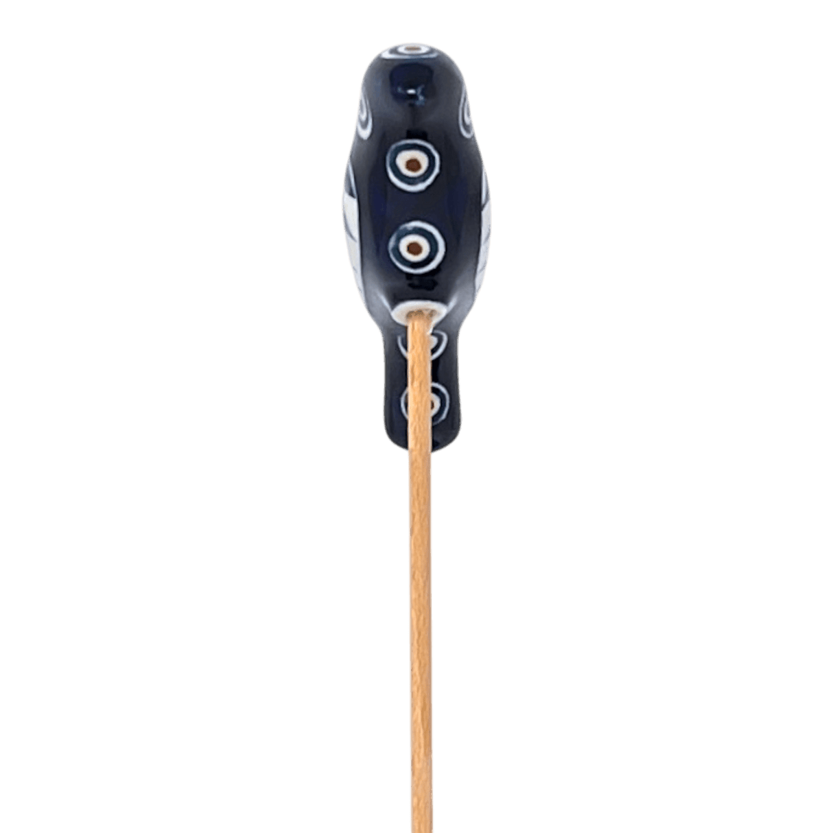 Ornament, Plant Stake, Bird, 2" in "Peacock" by Manufaktura | O067T-54