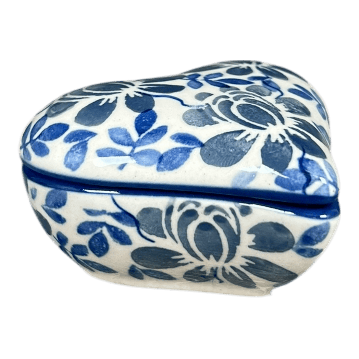 Heart Box, 3" in "English Blue" by Manufaktura | P013U-AS53