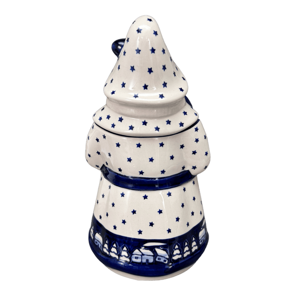 Santa Cookie Jar (Winter's Eve) P060SIBZ The Polish Pottery Outlet