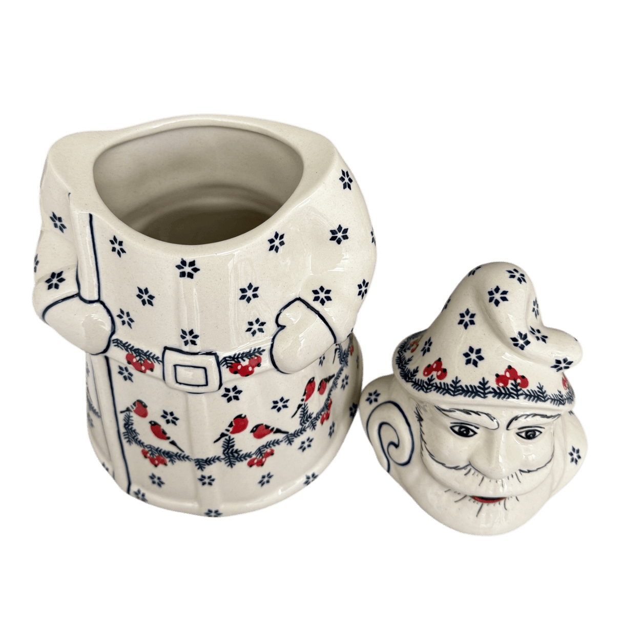 Cookie Jar, Santa, 12" in "Red Bird" by Manufaktura | P060T-GILE