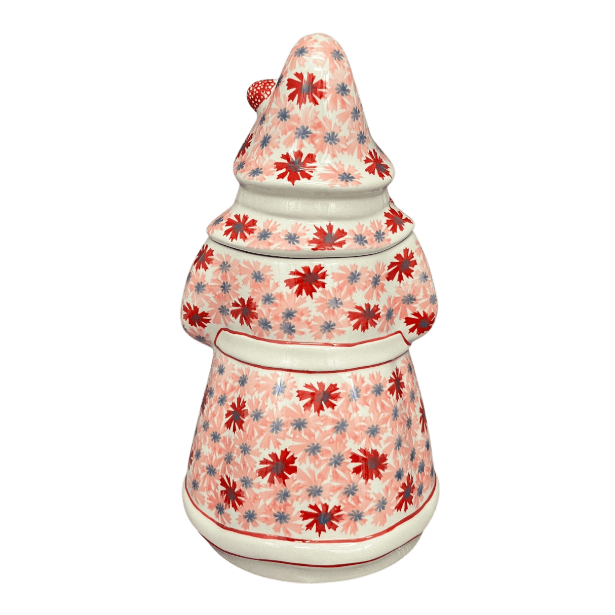 Cookie Jar, Santa, 12" in "Scarlet Daisy" by Manufaktura | P060U-AS73
