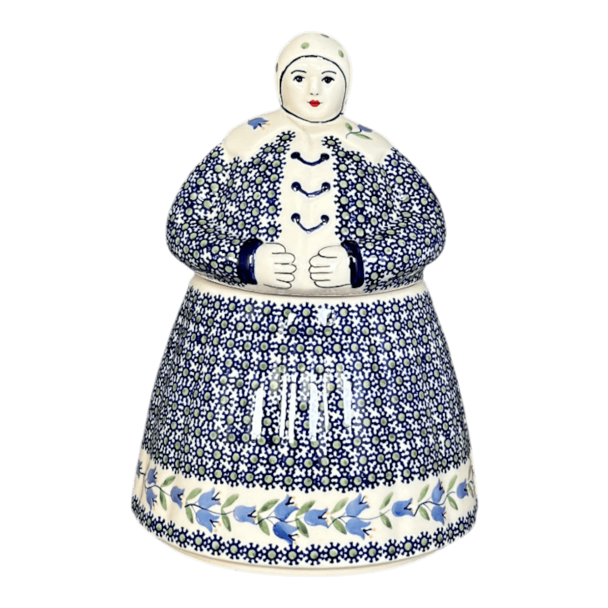 Cookie Jar, Lady, 10.5" Manufaktura (P072) in "Lily of the Valley" by Manufaktura | P072T-ASD