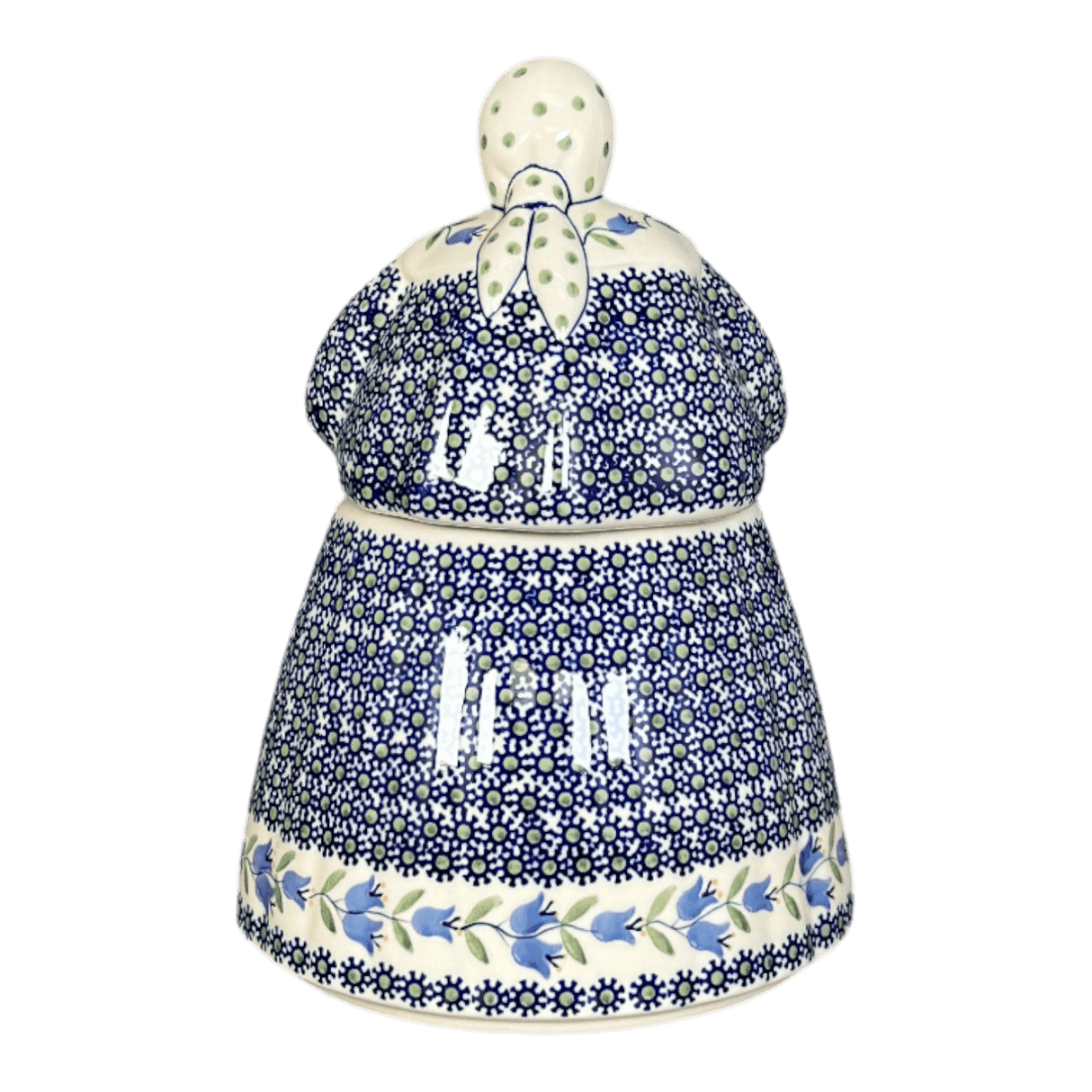 Cookie Jar, Lady, 10.5" Manufaktura (P072) in "Lily of the Valley" by Manufaktura | P072T-ASD