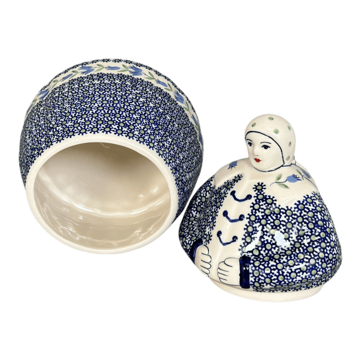Cookie Jar, Lady, 10.5" Manufaktura (P072) in "Lily of the Valley" by Manufaktura | P072T-ASD