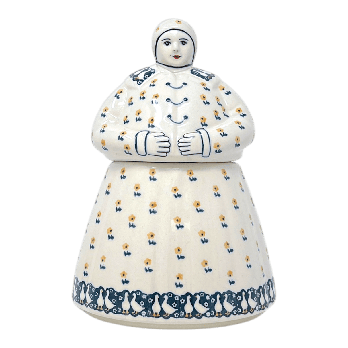 Cookie Jar, Lady, 10.5" Manufaktura (P072) in "Lucky Duck" by Manufaktura | P072T-P322