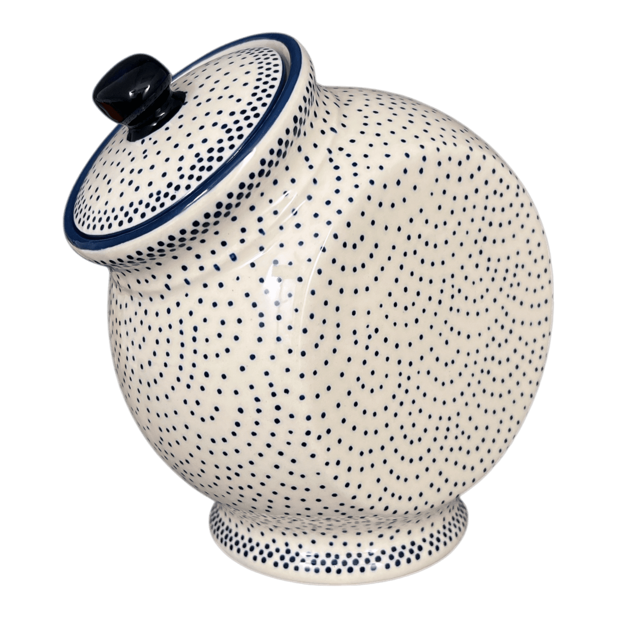 Candy/Cookie Jar, Round, 8.5" in "Misty Blue" by Manufaktura | P076U-61A
