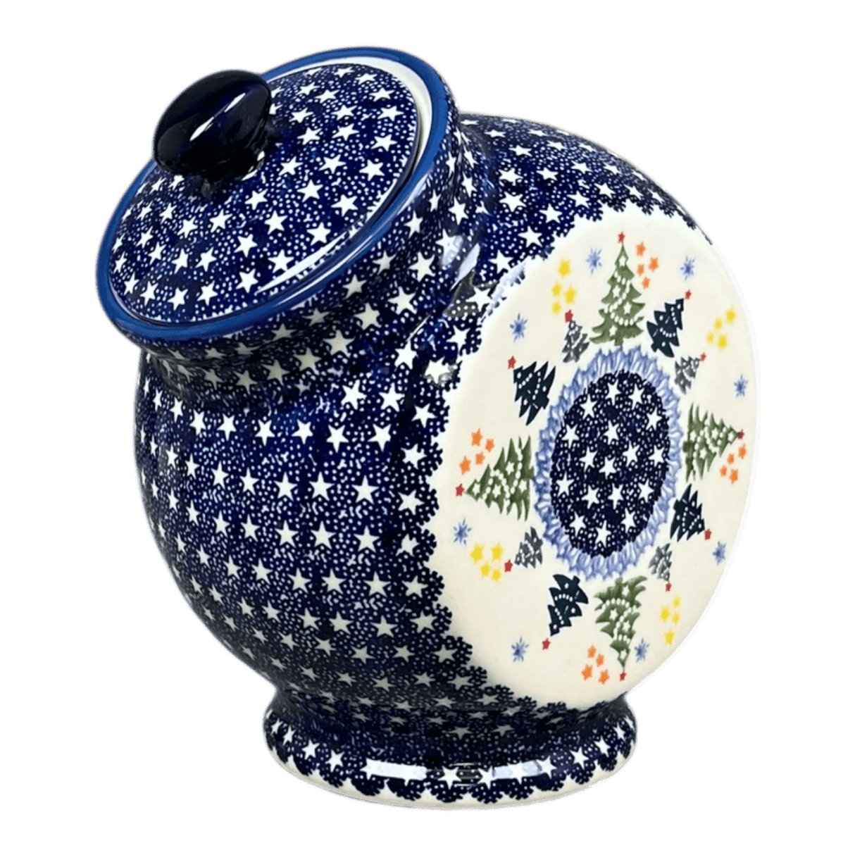 Candy/Cookie Jar, Round, 8.5" in "Festive Forest" by Manufaktura | P076U-INS6