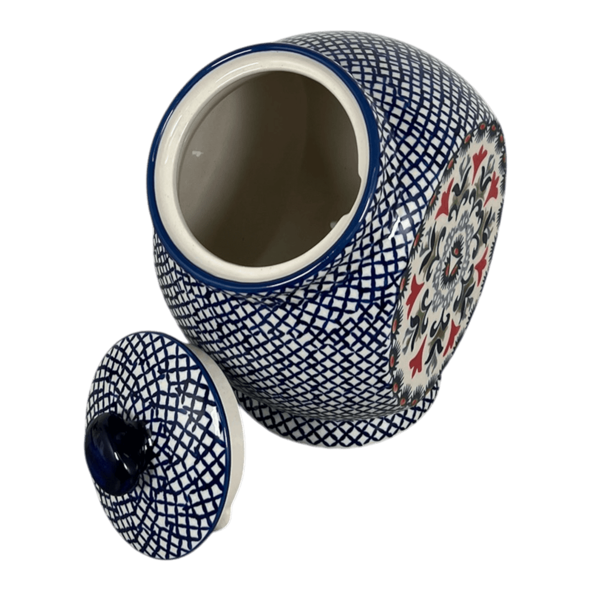 Candy/Cookie Jar, Round, 8.5" in "Scandinavian Scarlet" by Manufaktura | P076U-P295