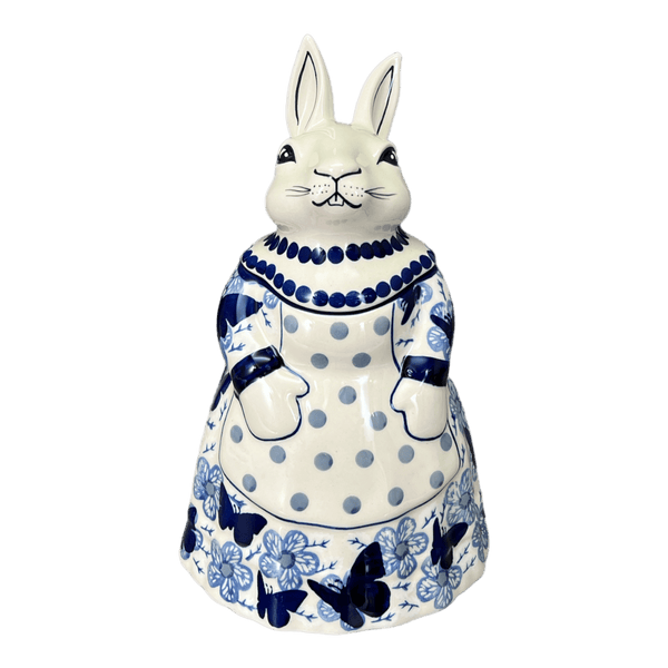 Rabbit Cookie Jar (Blue Butterfly) | P080U-AS58